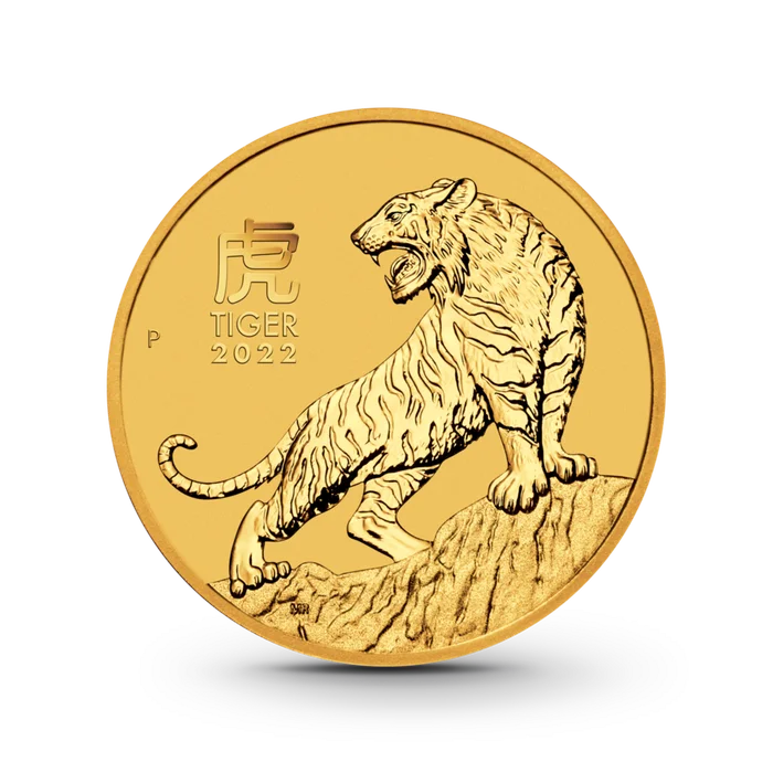 1 oz Lunar III: Tiger Goldmünze - 100 Dollars Australien 2022