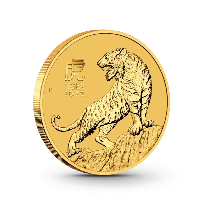 1 oz Lunar III: Tiger Goldmünze - 100 Dollars Australien 2022