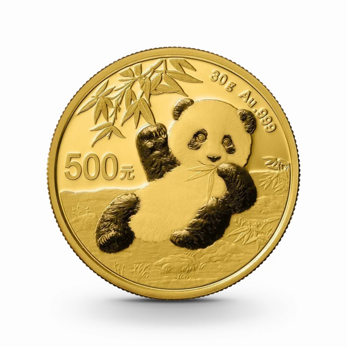 30 g China Panda Goldmünze - 500 Yuan China verschiedene Jahrgänge